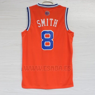 Camiseta New York Knicks JR Smith #8 Naranja